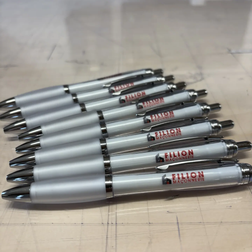 stylos avec logo filion maçonnerie