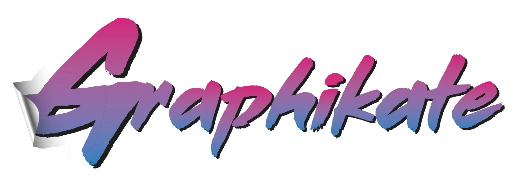 logo graphikate specialiste covering kit deco moto signaletique panneau et marquage publicitaire textile a marmande 47
